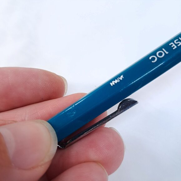 Vintage Berol 10C Turquoise Mechanical Pencil with clip blue teal Japan 10 C - Picture 6 of 7